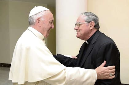 Francisco se reencontró con el obispo Oscar Ojea, presidente del Episcopado