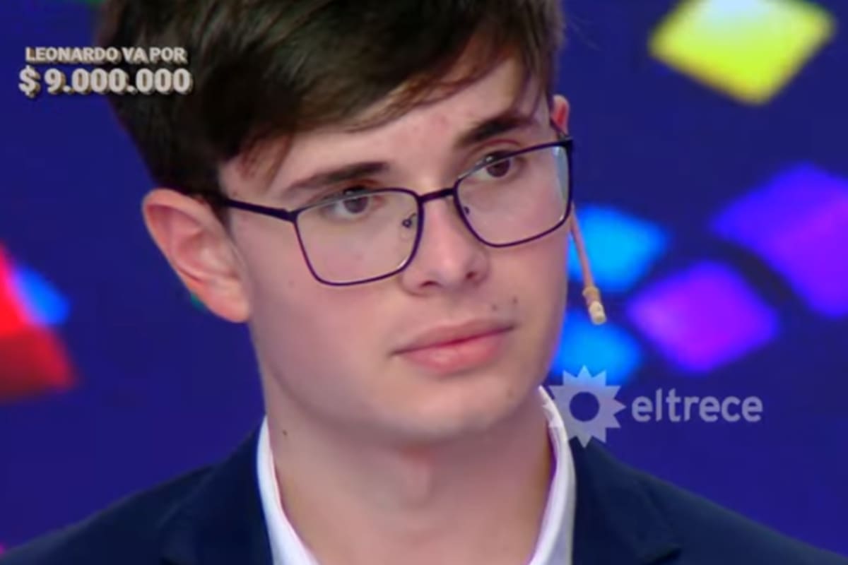 Francisco tiene 18 años, participó de Los 8 escalones y ganó los tres millones de pesos (Foto: Captura eltrece)