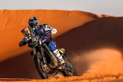La octava etapa resultó un trago amargo para Franco Caimi: el mendocino debió desertar tras la rotura del motor de la Yamaha
