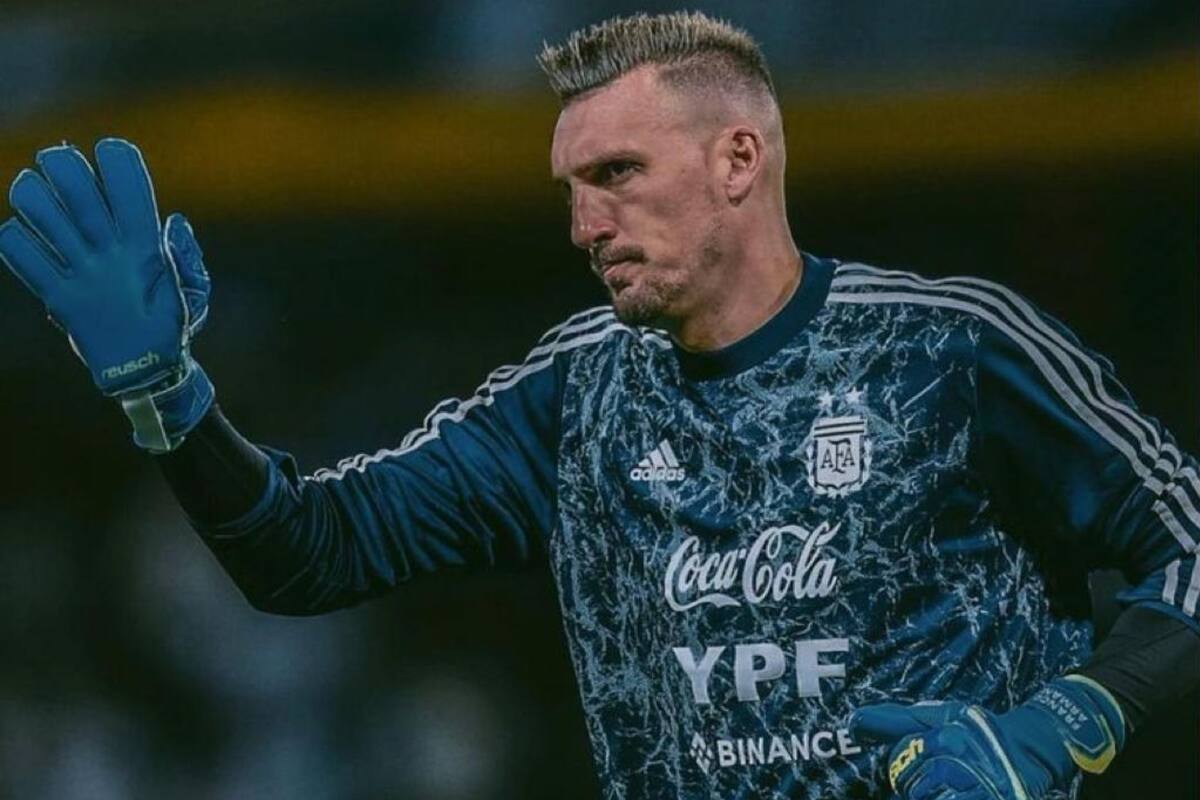 Franco Armani, el único jugador del medio local en la Argentina en Qatar 2022; en Rusia 2018, el arquero fue parte del póquer del torneo argentino que compuso Jorge Sampaoli, junto a Cristian Pavón, Maximiliano Meza y Enzo Pérez