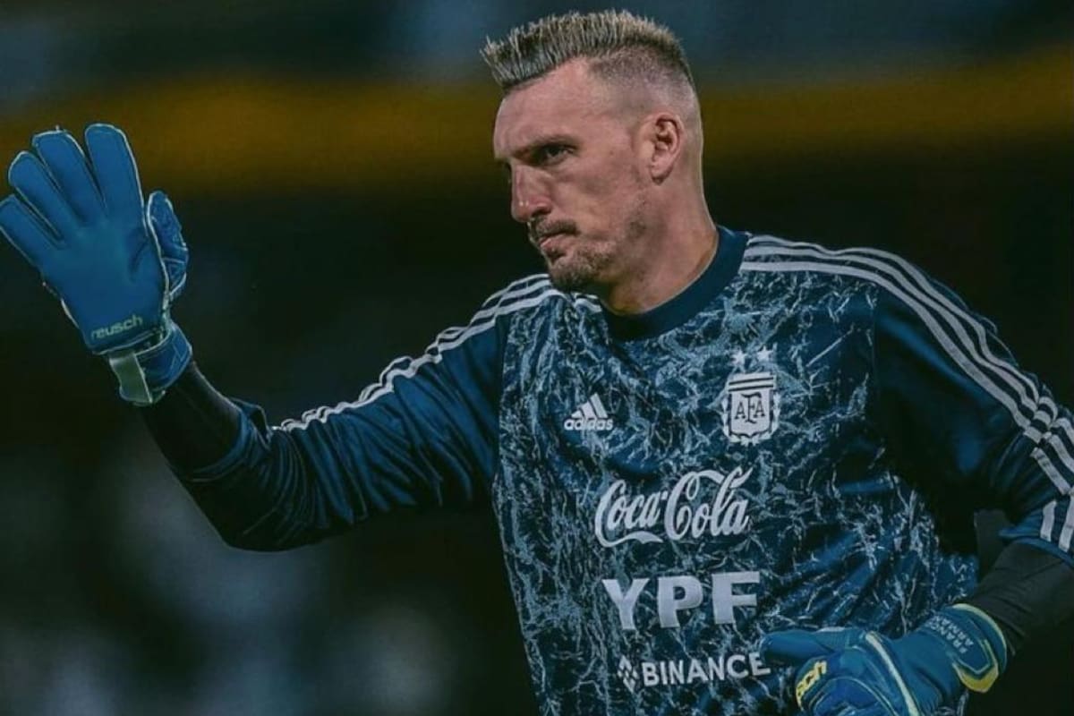 Franco Armani fue el arquero de la selección en el partido de Eliminatorias contra Venezuela