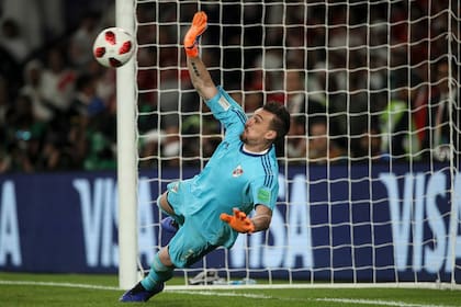 Franco Armani, implacable en el arco de River desde la sexta fecha; el último gol por la Liga Profesional se lo marcó Luis Leal, de Arsenal, en febrero pasado.