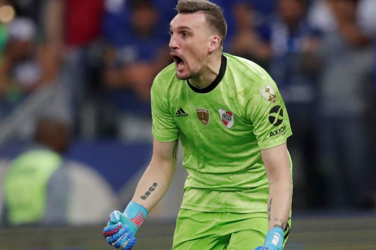 Franco Armani le negó el primer gol a Talleres