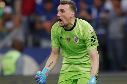 Armani, uno de los que jugó en la final contra Boca en la Libertadores pasada y volverá a estar ahora
