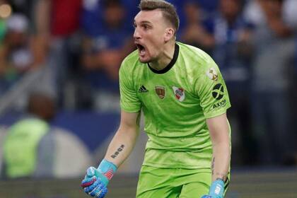 Franco Armani le negó el primer gol a Talleres