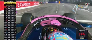 Cómo fue el abandono de Franco Colapinto en la mitad de la carrera en el GP de Singapur