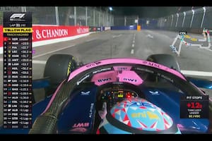 Franco Colapinto abandonó en la mitad de la carrera en el Gran Premio de Singapur