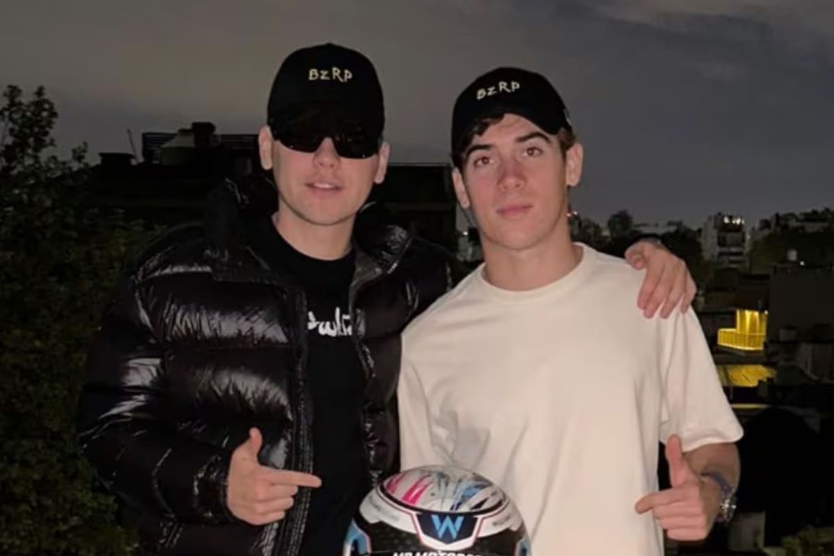 Franco Colapinto celebró el triunfo de Bizarrap