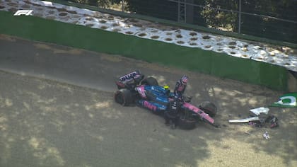 Franco Colapinto chocó en la clasificación de Imola y arrancará la carrera desde la 15° posición