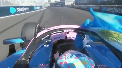 Franco Colapinto desplegó la bandera argentina en el Gran Premio de España