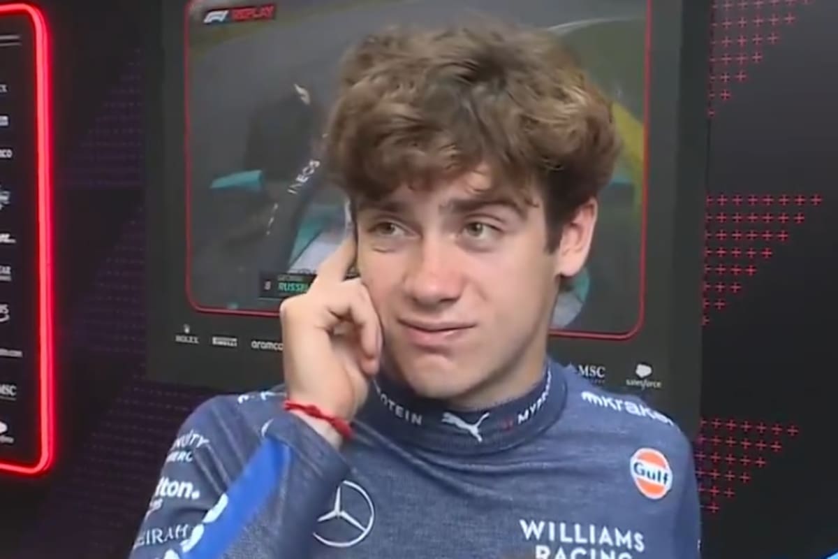 Franco Colapinto después del accidente sufrido en la Q1 del GP de Brasil