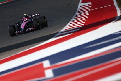 Franco Colapinto dio doce vueltas seguidas con el Alpine en el inicio de la tercera práctica del GP de Estados Unidos