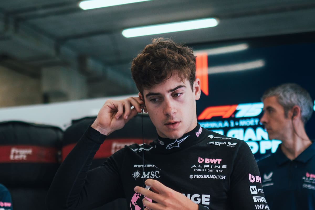 Franco Colapinto, disconforme tras la jornada del sábado en Bélgica