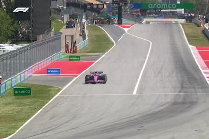 Franco Colapinto, el primero en salir a la pista en la práctica 3 del Gran Premio de España