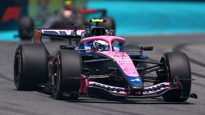 Franco Colapinto en acción en el Gran Premio de Miami