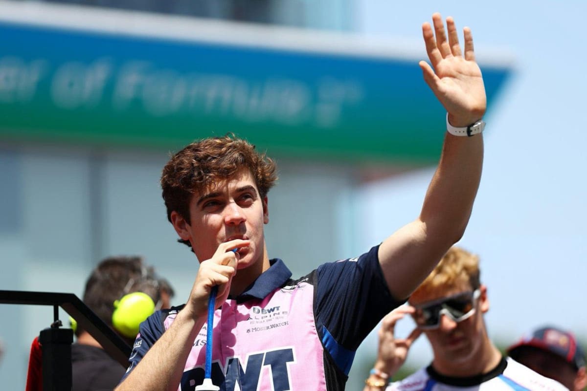 Franco Colapinto, en el desfile previo al Gran Premio de España