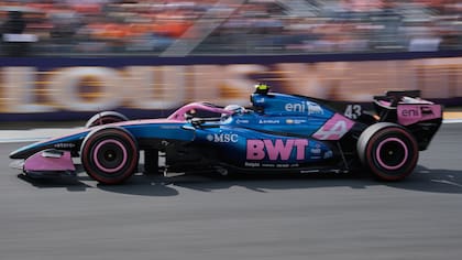 Franco Colapinto en el Gran premio de Países Bajos. (AP Photo/Patrick Post)