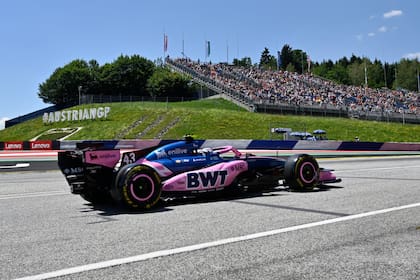 Franco Colapinto, en la pista de Spielberg (Austria)