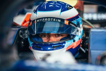 Franco Colapinto en la prueba un F1 para Williams Racing, este año.