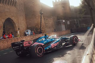 Colapinto terminó 10° en la tercera práctica de Azerbaiyán y el más rápido fue Verstappen