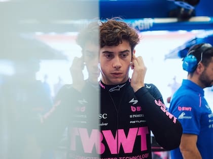 Franco Colapinto en los entrenamientos en Bahréin