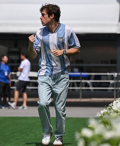 Franco Colapinto en su llegada al paddock este jueves 11 de junio (Foto: Instagram/@francocolapinto)