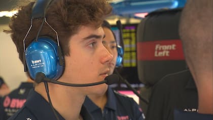 Franco Colapinto estuvo con el equipo Alpine en el GP de Australia, mientras aguarda su turno para subirse a un auto
