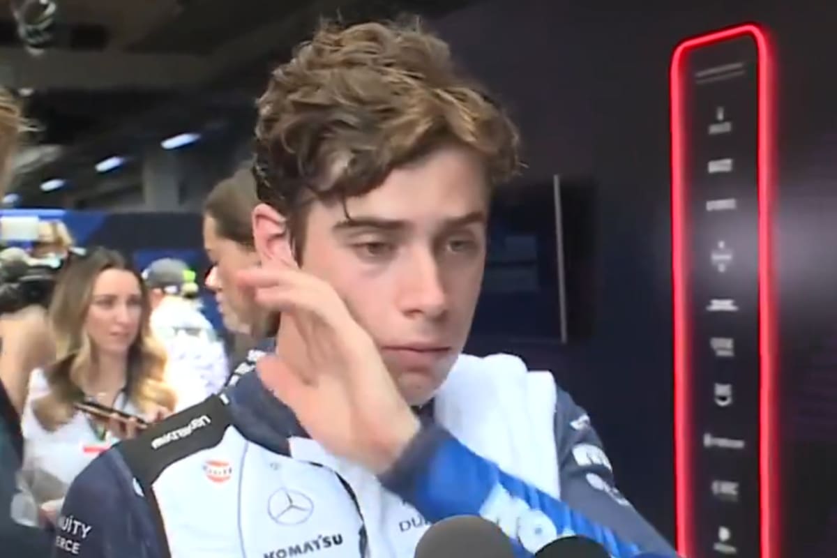 Franco Colapinto habló con la prensa luego de la carrera sprint