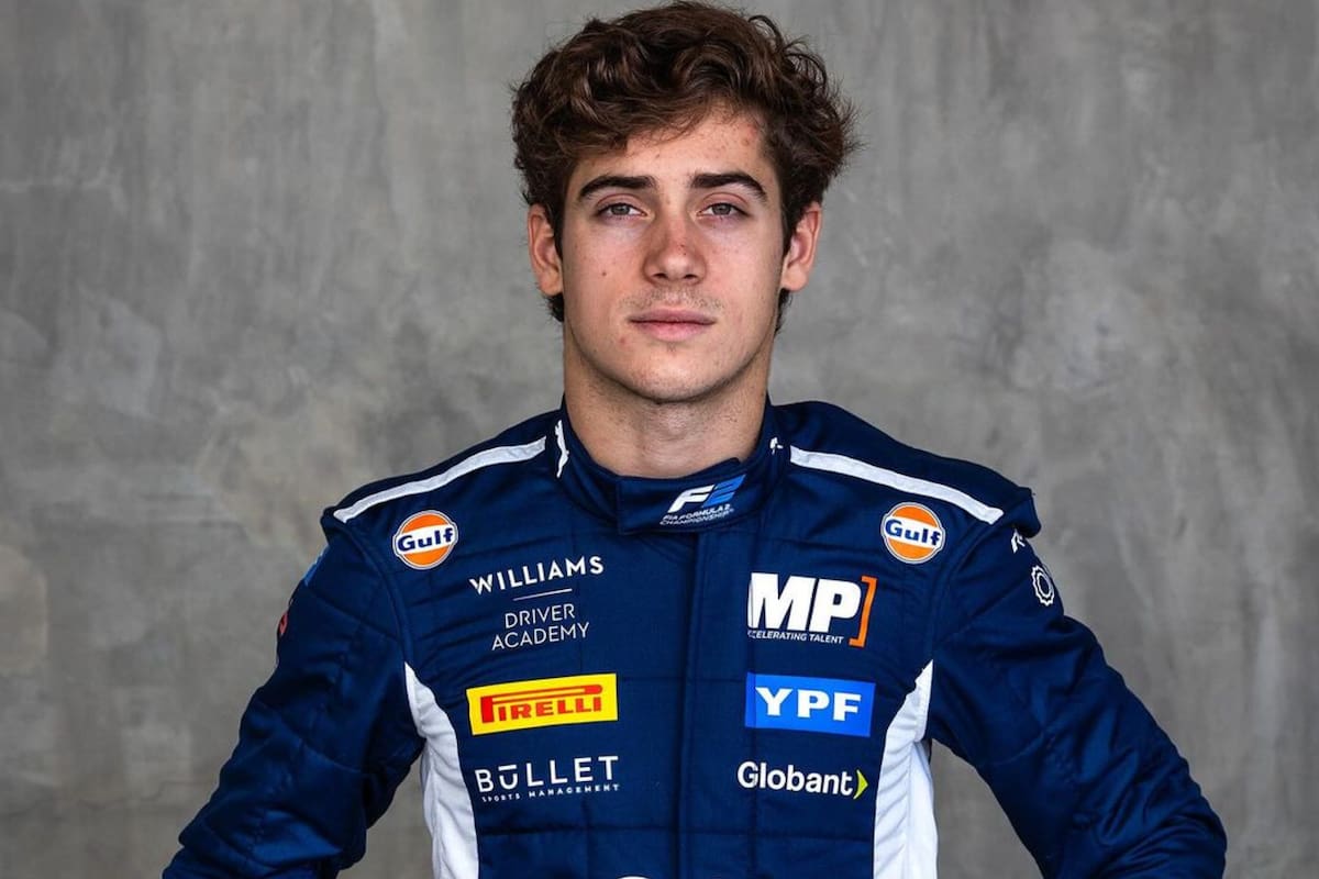 Franco Colapinto mostró el postre que le sirvieron en un hotel de México y agradeció por la atención