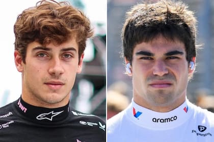 Franco Colapinto, piloto de Alpine, y Lance Stroll, piloto de Aston Martin