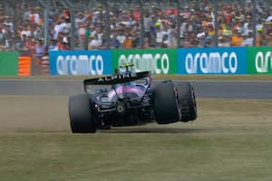Colapinto se despistó y no pudo superar la Q1 en la clasificación para el GP de Silverstone: largará 19°