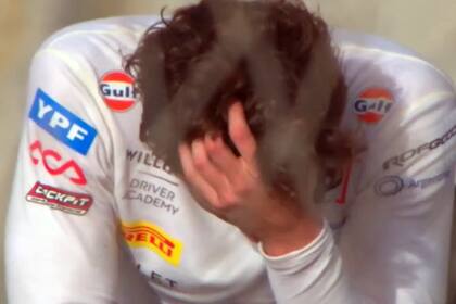 Franco Colapinto tocó un paredón y abandonó en Yedá