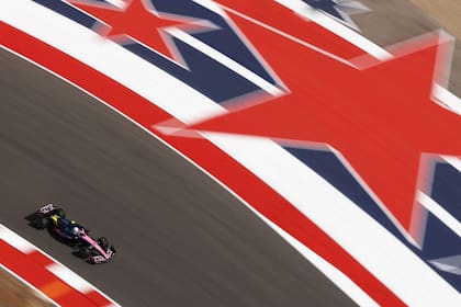 Franco Colapinto transita en su Alpine A525 el Circuito de las Américas, donde este fin de semana se desarrolla el Gran Premio de Estados Unidos, en la 19ª fecha de la temporada de Fórmula 1.