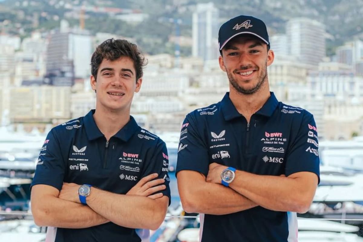 Franco Colapinto y Pierre Gasly fueron desafiados por la televisión inglesa a jugar al rugby