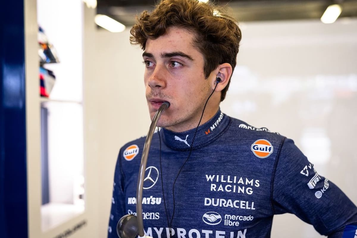 Franco Colpinto compartió la intimidad de su exigente entrenamiento para correr en la Fórmula 1 (Foto: Instagram @francolapinto)