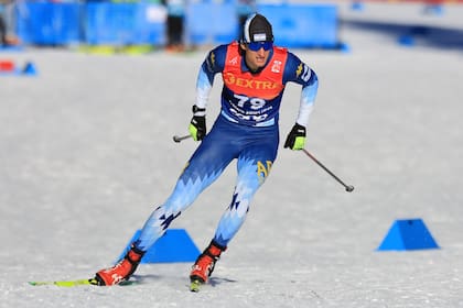 Franco Dal Farra fue el mejor latinoamericano en la prueba de skiathlon 10km + 10km