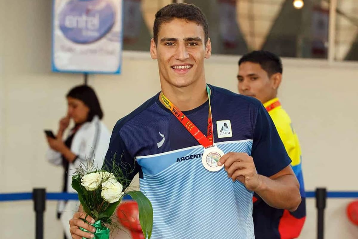 Franco Florio, la nueva estrella argentina de la velocidad; a los 22 años, superó en Brasil el récord que compartían Carlos Gats y Gabriel Simón, y por buena diferencia: 12/100.