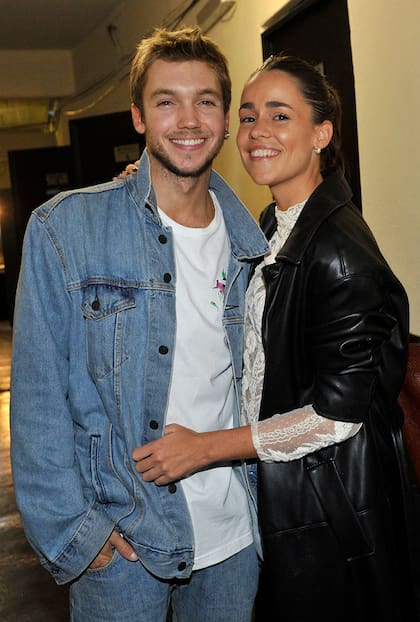 Franco Masini, junto a su novia Juana Farrell