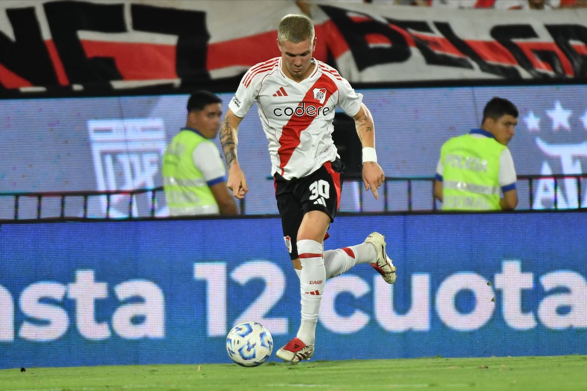 Franco Mastantuono es una pieza inamovible del mediocampo de un River que necesita elevar su nivel