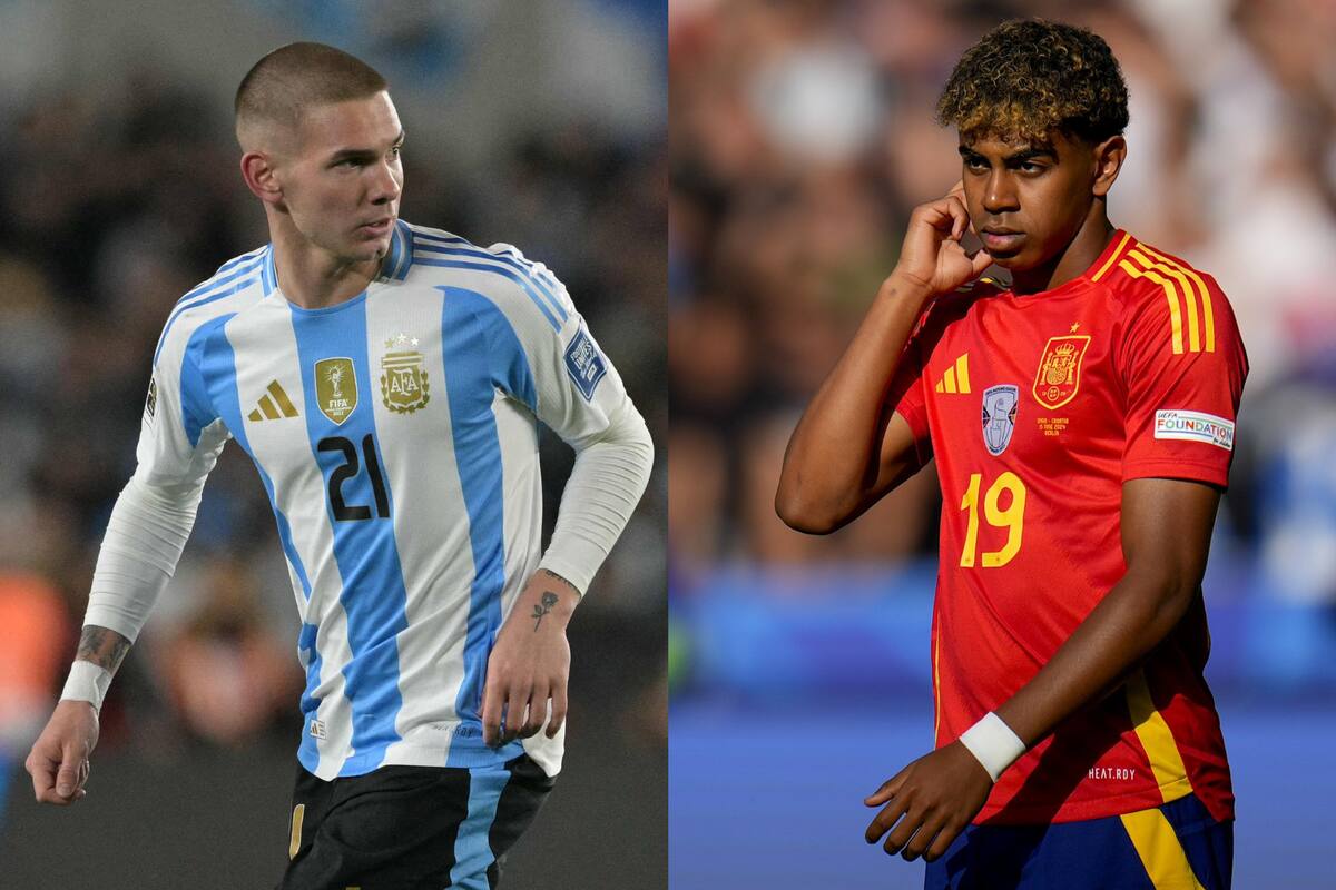 Franco Mastantuono y Lamine Yamal, las nuevas estrellas de la selección argentina y España, disputarán la Finalissima