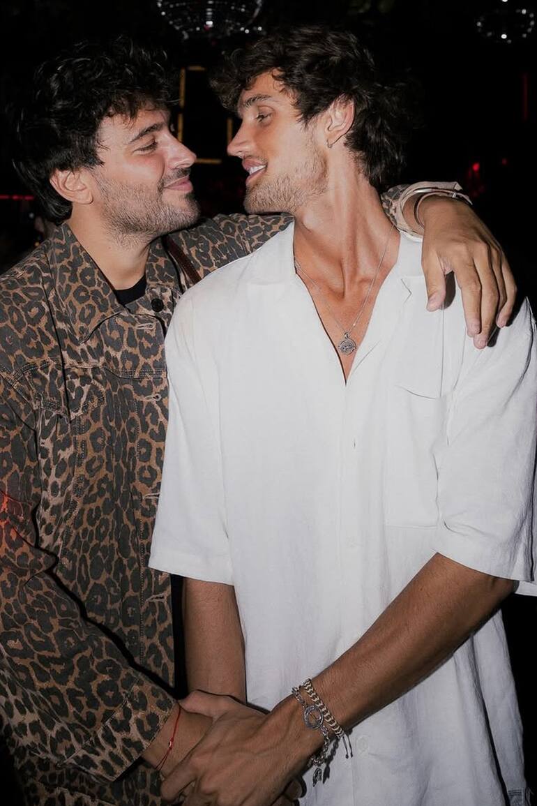 Franco Poggio y su novio, Lizardo Ponce, su gran amor y su apoyo