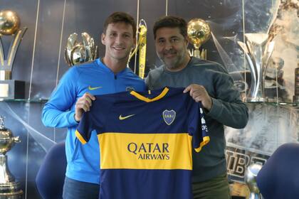 Franco Soldano fue presentado como refuerzo de Boca