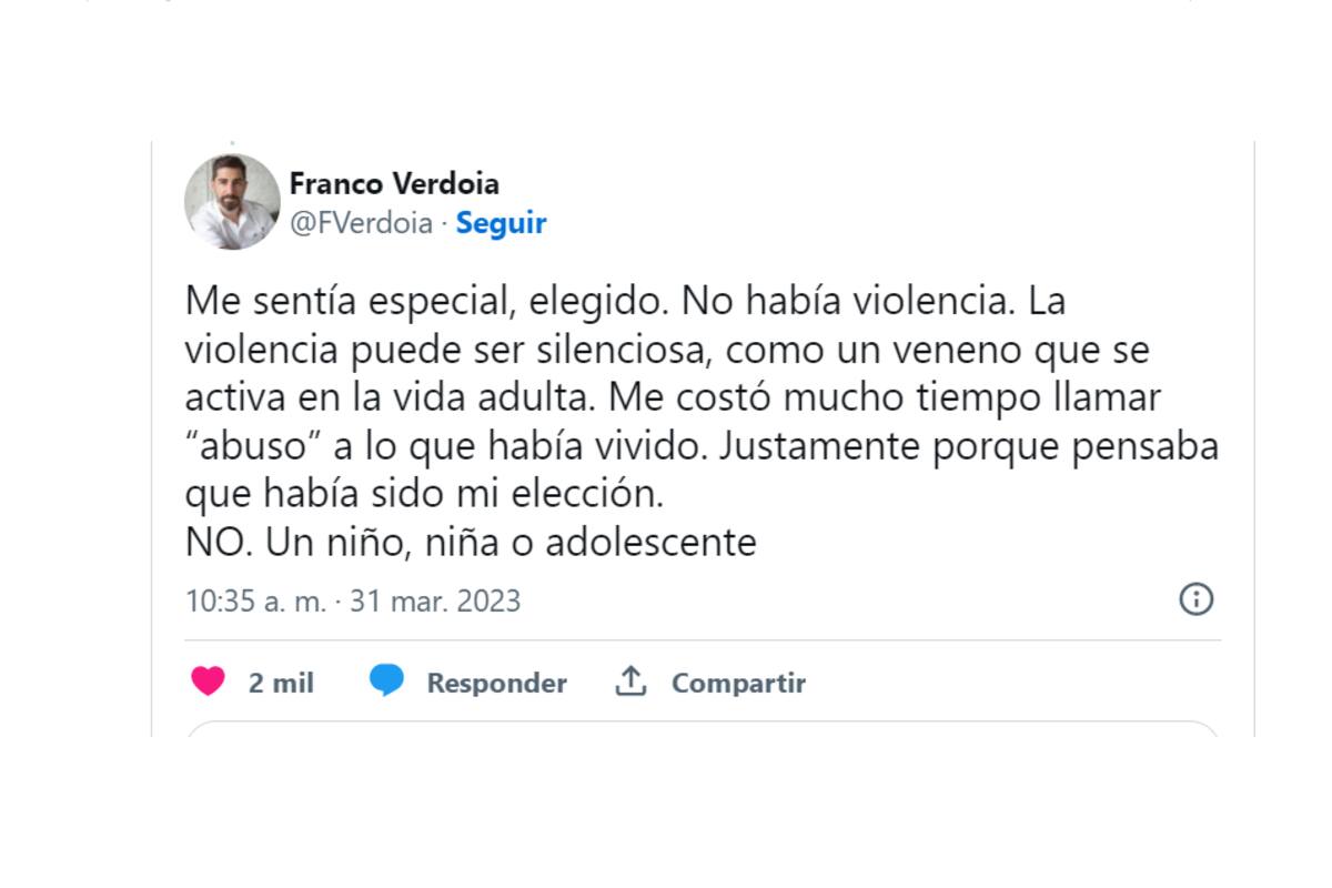 Franco Verdoia es guionista y director de cine