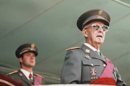 Franco y Juan Carlos, el 1° de enero de 1975