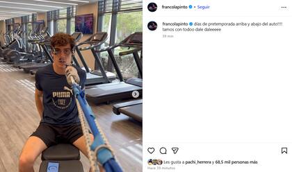 Franco ya espera su debut en las pistas