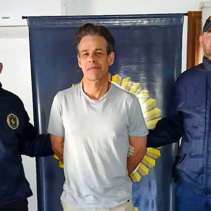 Fred Machado, cuando fue detenido en Argentina