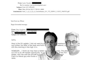 Jeffrey Epstein negoció la compra de un jet privado con Fred Machado, el financista de Espert