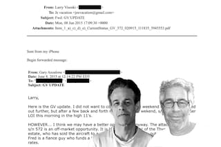Jeffrey Epstein negoció la compra de un jet privado con Fred Machado, el financista de Espert