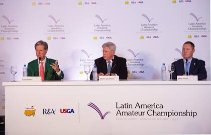 Fred Ridley, Presidente del Augusta National Golf Club, Martin Slumbers, Jefe ejecutivo de R&A (Royal and Ancient Golf Club of St Andrews) y Mike Whan, CEO de USGA (Asociación de Golf de los Estados Unidos) anunciaron que la octava edición del Latin America Amateur Championship se llevará a cabo del 12 al 15 de Enero, en el Grand Reserve Golf Club de Puerto Rico.