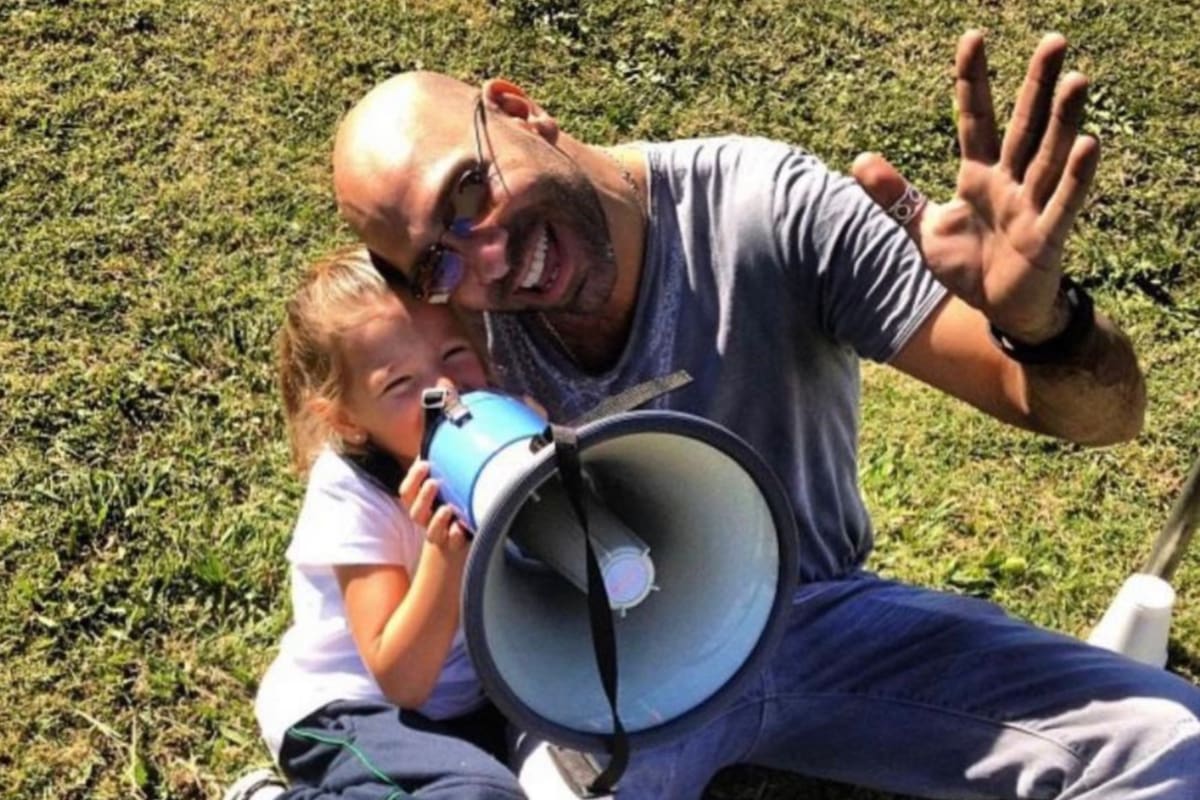 Freddy Villarreal junto a su hija